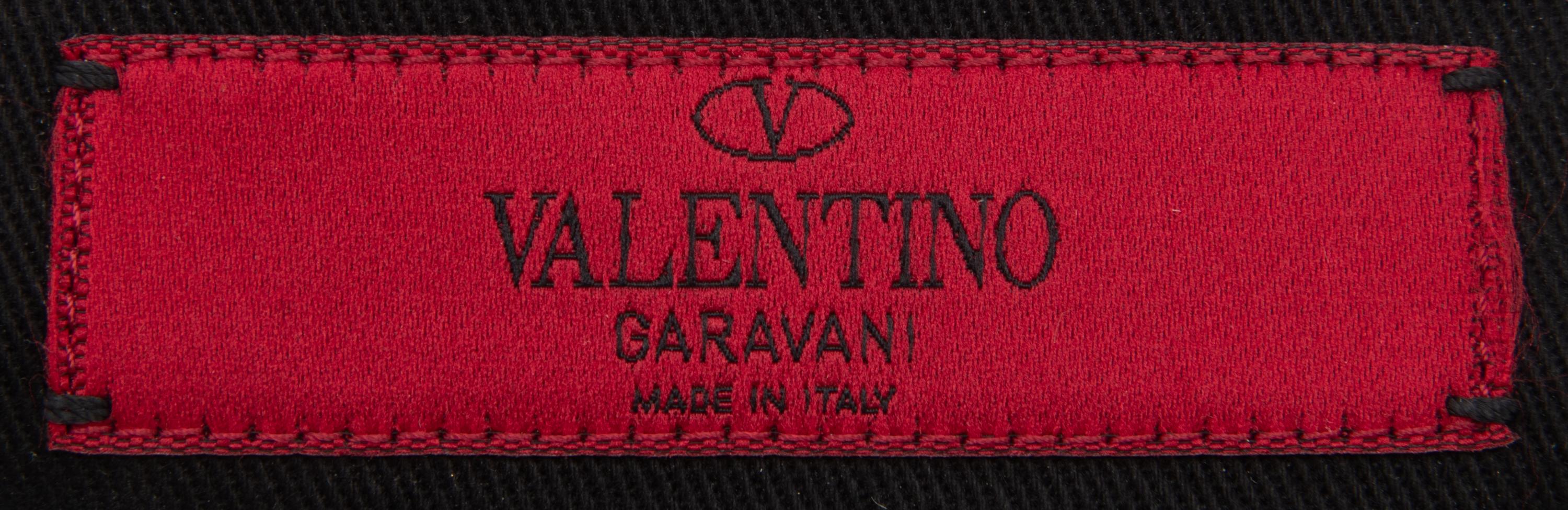 VALENTINO, EMBELLISHED BLACK FLAP BAG