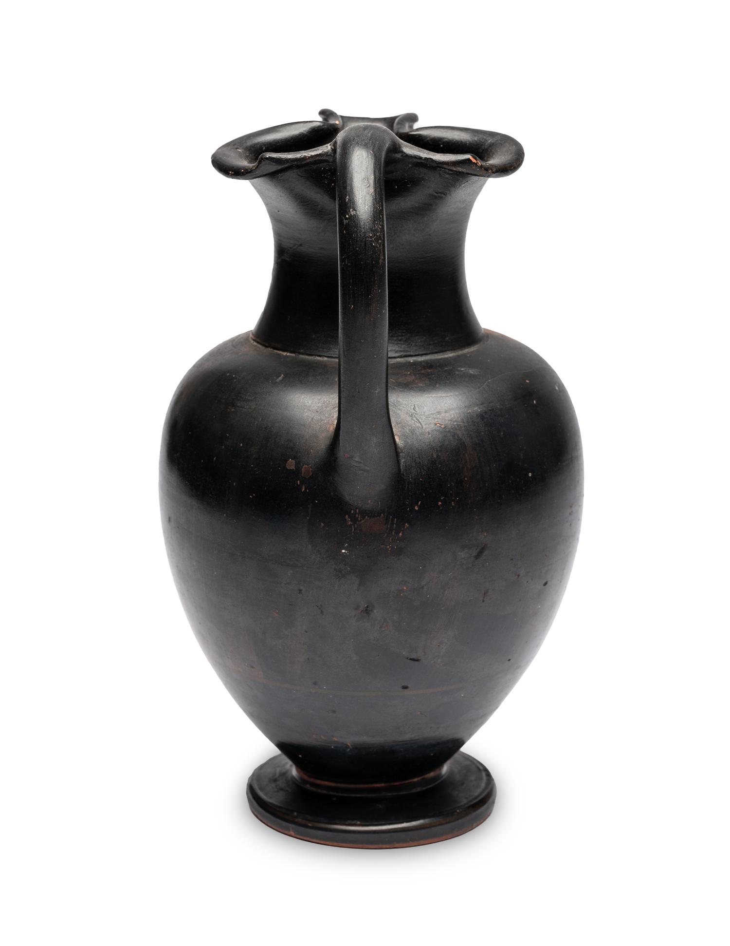 An Attic Black-Figured Trefoil Oinochoe