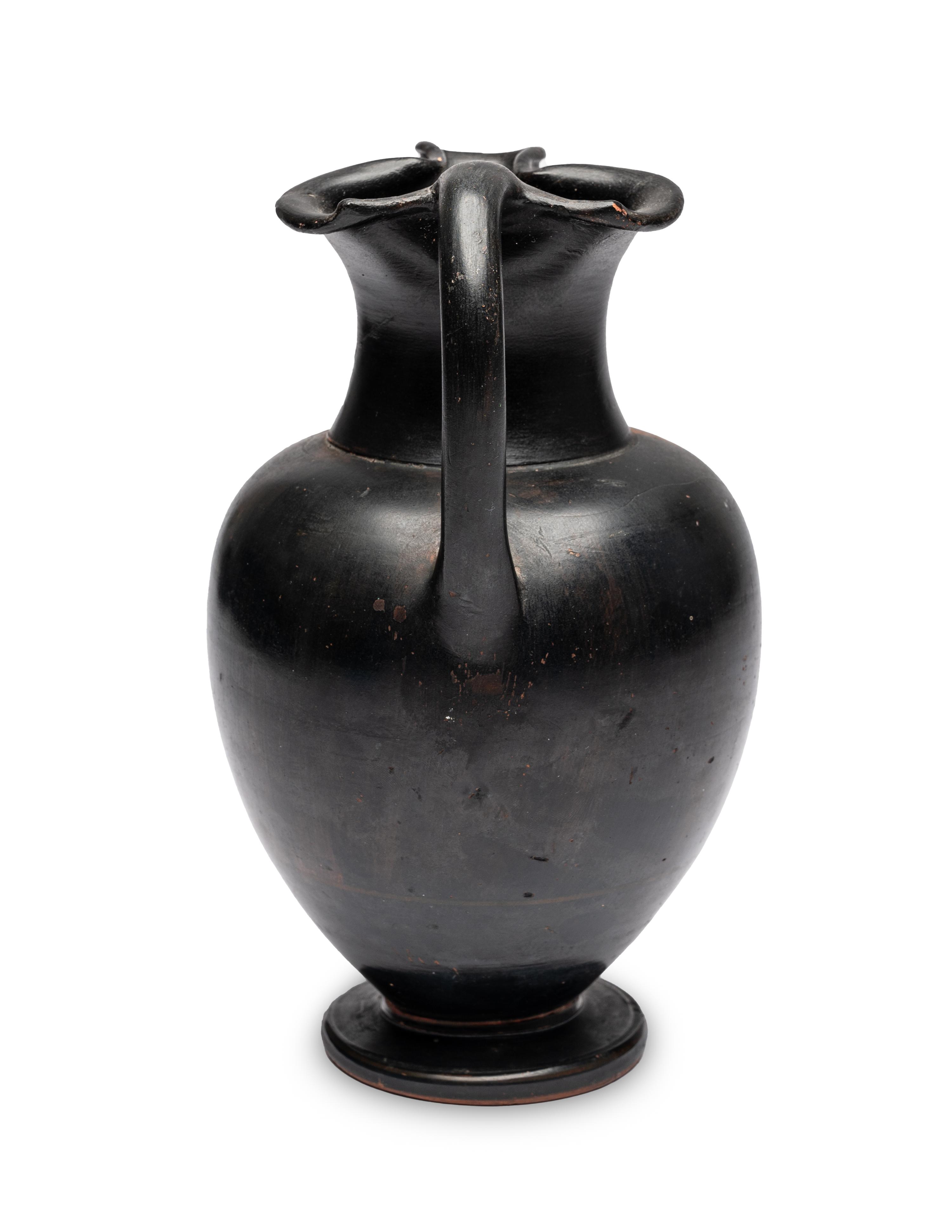 An Attic Black-Figured Trefoil Oinochoe