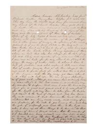 [MORMONS]. Letter from a polygamist Mormon living in exile in "Chihuahua Mex," 7 January 1888.