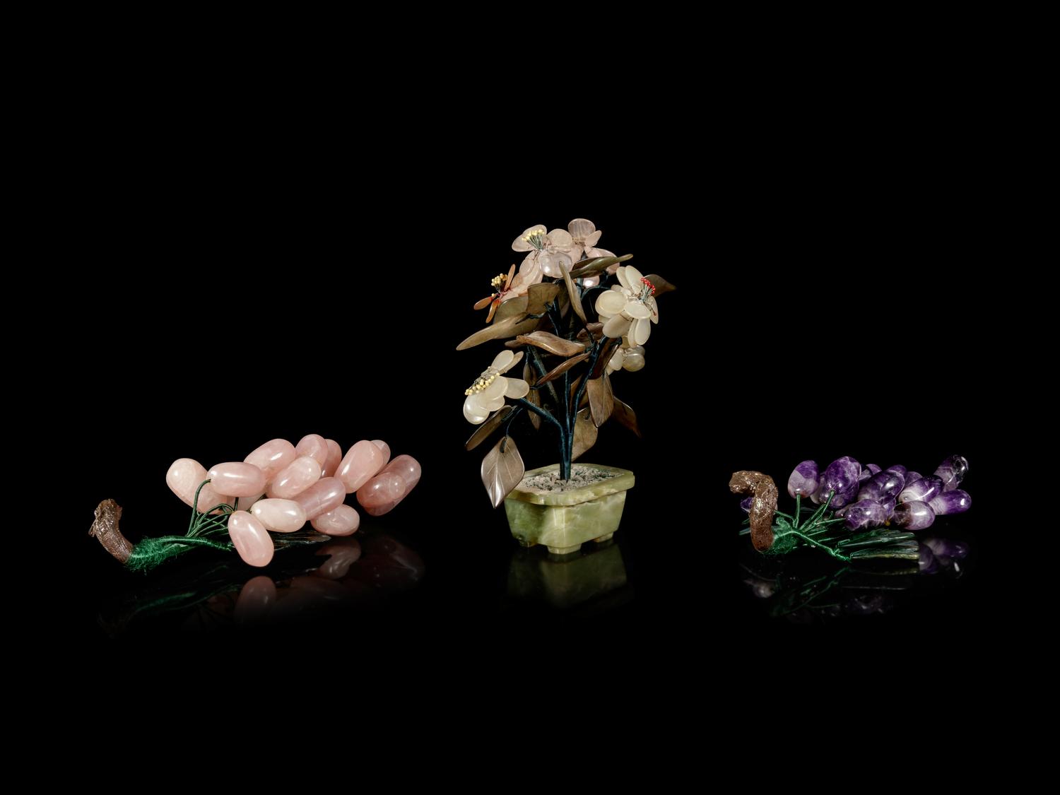A Chinese Jade and Hardstone Penjing