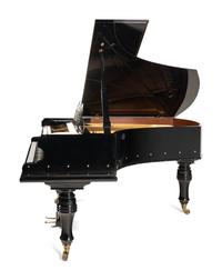 A Neufeld Black Lacquer Grand Piano