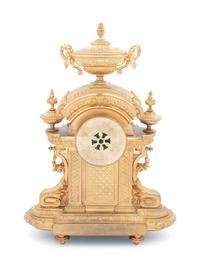 A French Gilt Bronze Mantel Clock
