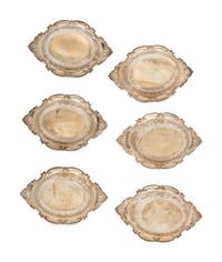 Eighteen American Silver Salt Cellars and Twelve Associated Silver Salt Spoons
