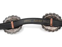 A Southwestern Silver and Leather Belt
