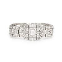 Art Deco, Platinum and Diamond Bracelet