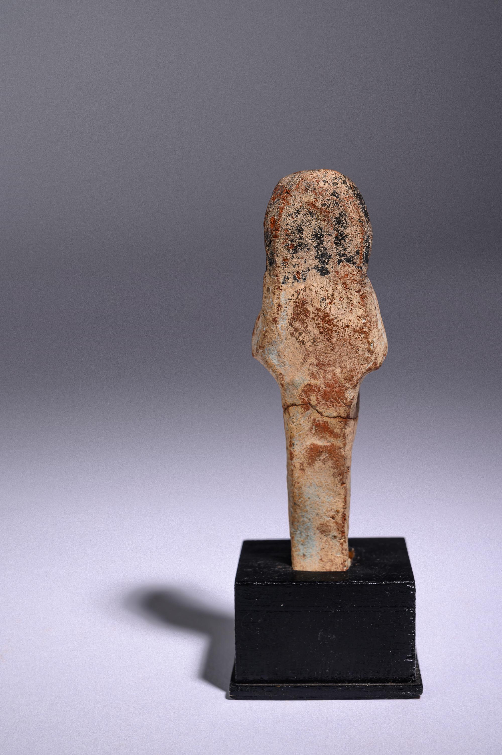 An Egyptian Terracotta Ushabti with Pigment