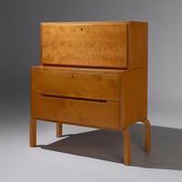Alvar Aalto (Finnish, 1898–1976) — Drop-front Desk, model 802, c. 1950 for Artek, Finland