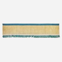 A large Chinese silk needlework valance hanging 絲織大帷幔一件 Possibly late 19th century ????????
