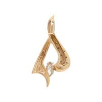 YELLOW GOLD AND DIAMOND PENDANT