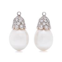 CULTURED PEARL AND DIAMOND EARRING ATTACHMENTS