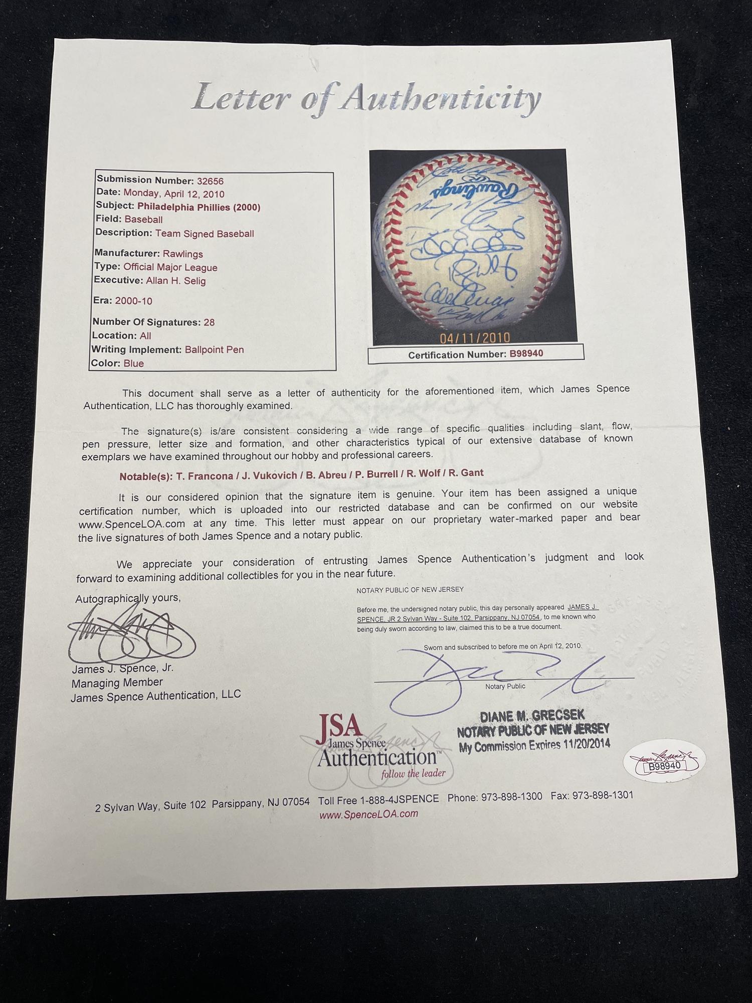 A Large Group of Assorted 1960s-2000s Philadelphia Phillies Team Signed Autograph Baseballs