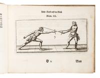 L'ANGE, Jeann Daniel (d. after 1682). Deutliche und grundliche Erklarung der Adelichen und Ritterlichen freyen Fecht-Kunst . Dusseldorf: Wittib Bayers, 1708.