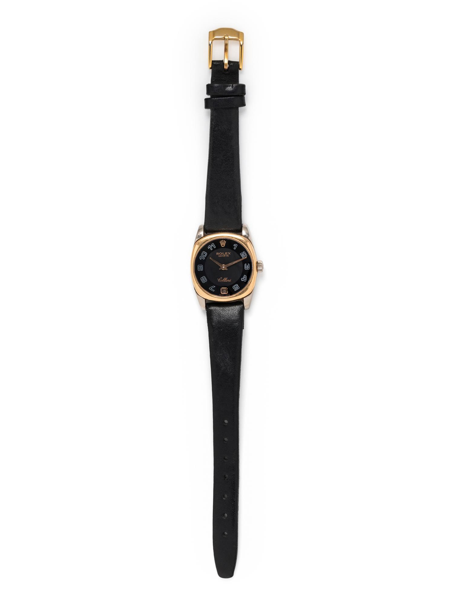 ROLEX, REF. 6229 18K BICOLOR GOLD 'CELLINI' WRISTWATCH