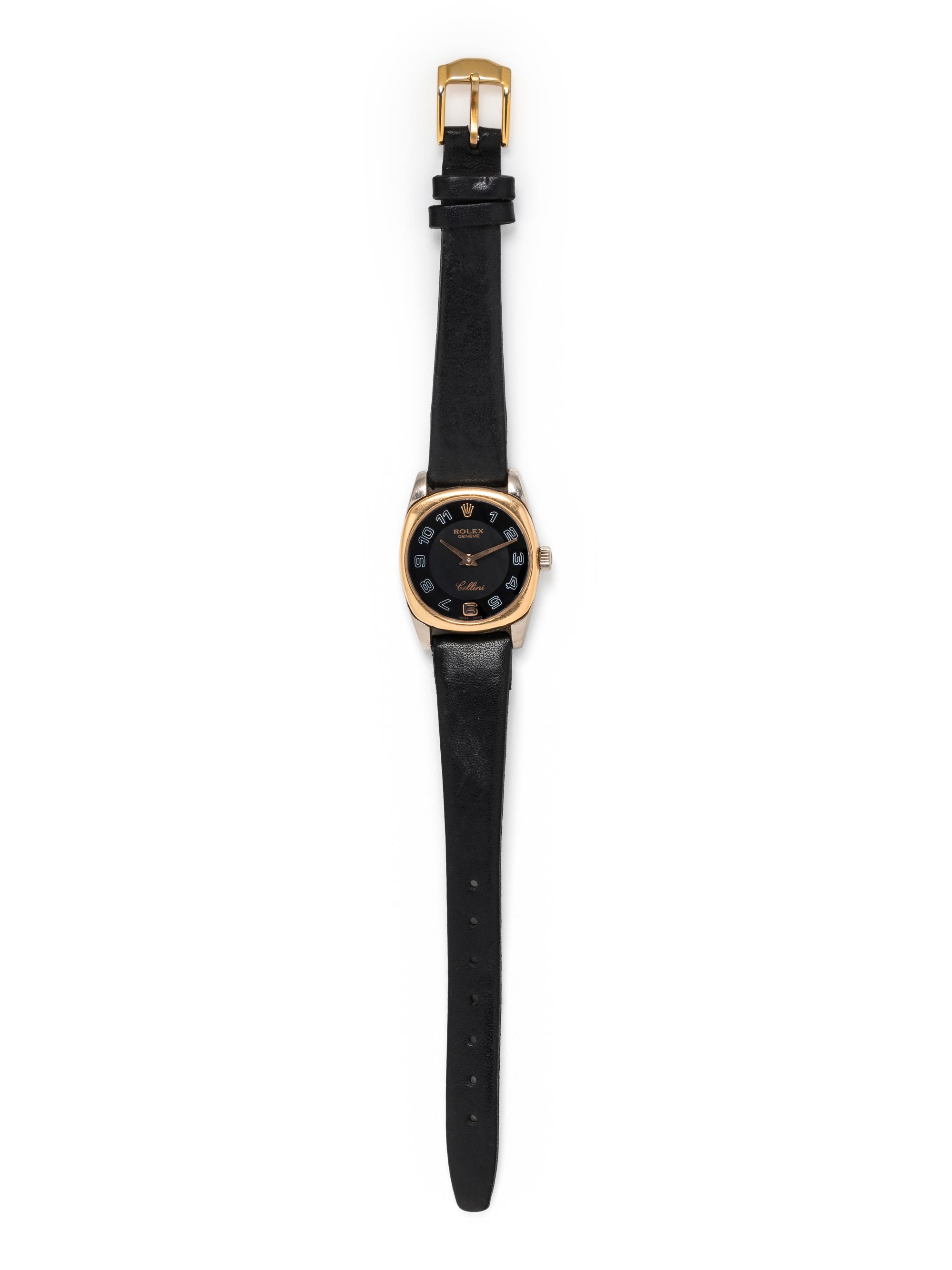 ROLEX, REF. 6229 18K BICOLOR GOLD 'CELLINI' WRISTWATCH
