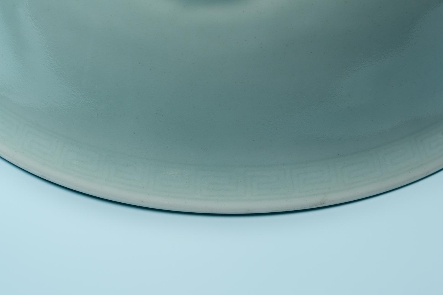 A Pair of Rare and Large Chinese Celadon Glazed Bowls
