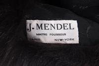 J. Mendel Velvet Evening Wrap With Fox Fur Trim