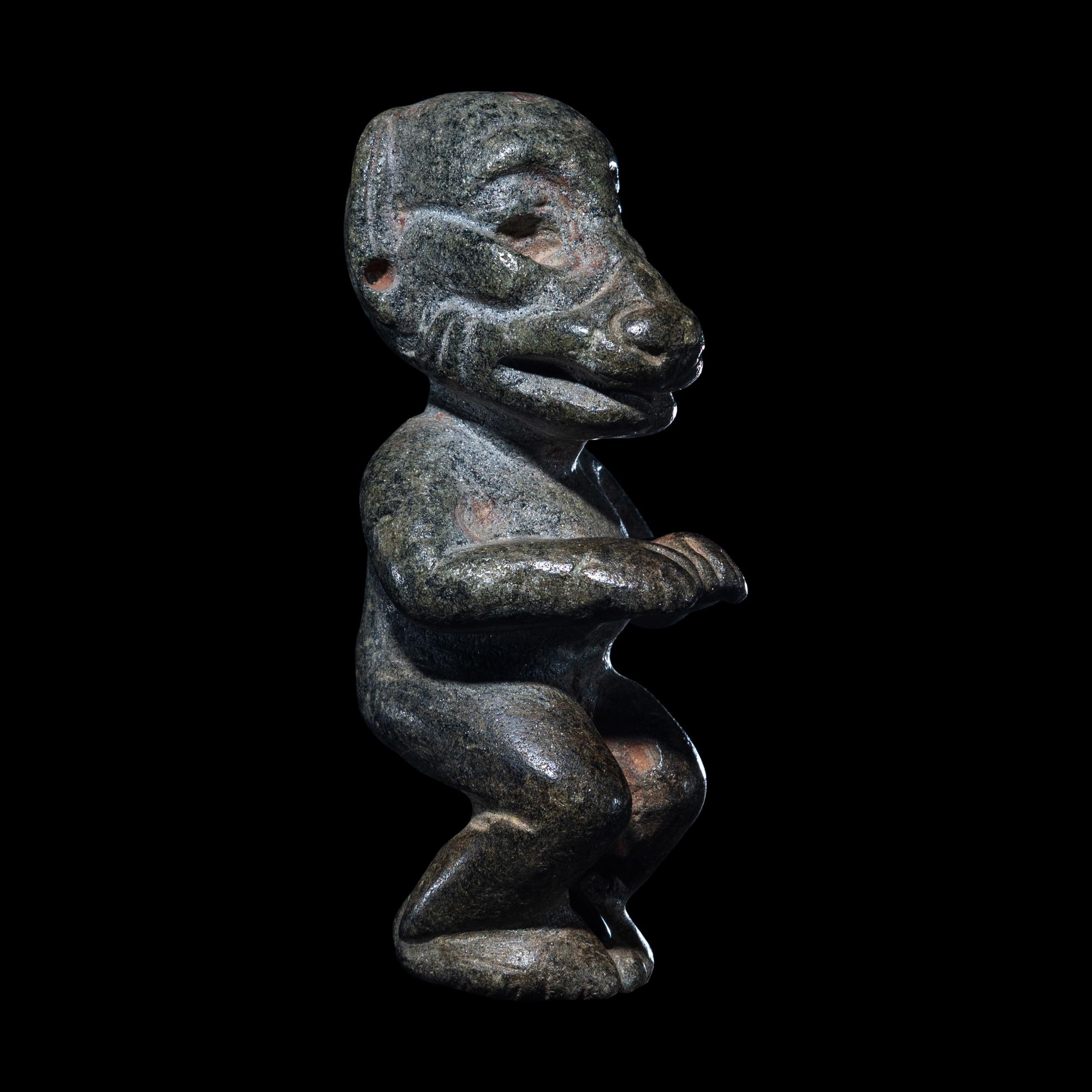 An Olmec Serpentine Transformation Figure