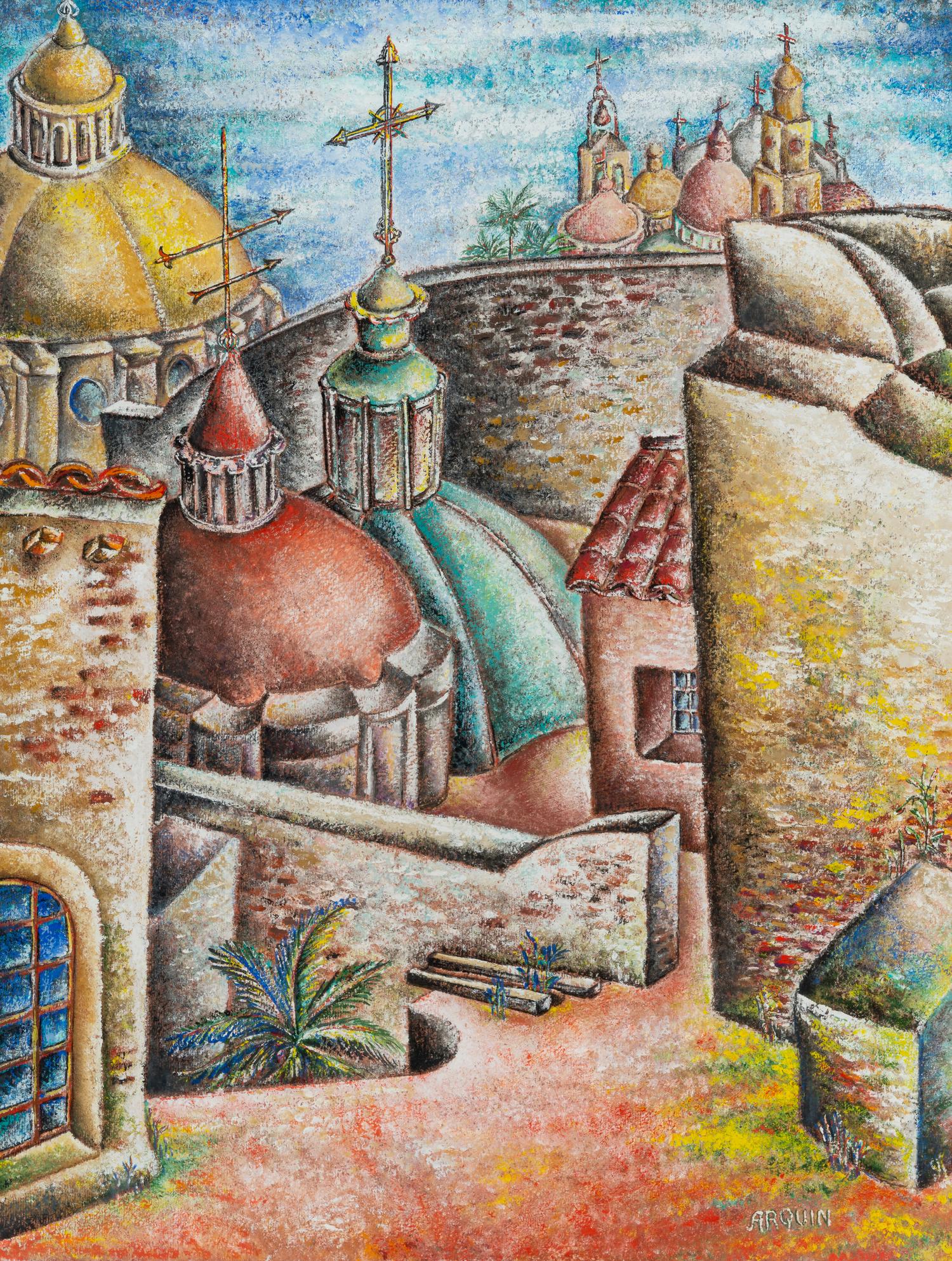 Untitled (City View with Churches)