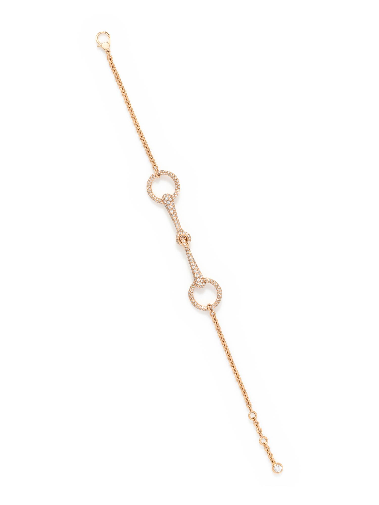 HERMÈS, ROSE GOLD AND DIAMOND 'FILET D'OR' BRACELET
