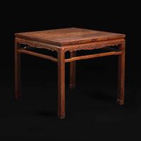 A Chinese Huanghuali square table 黄花梨方桌