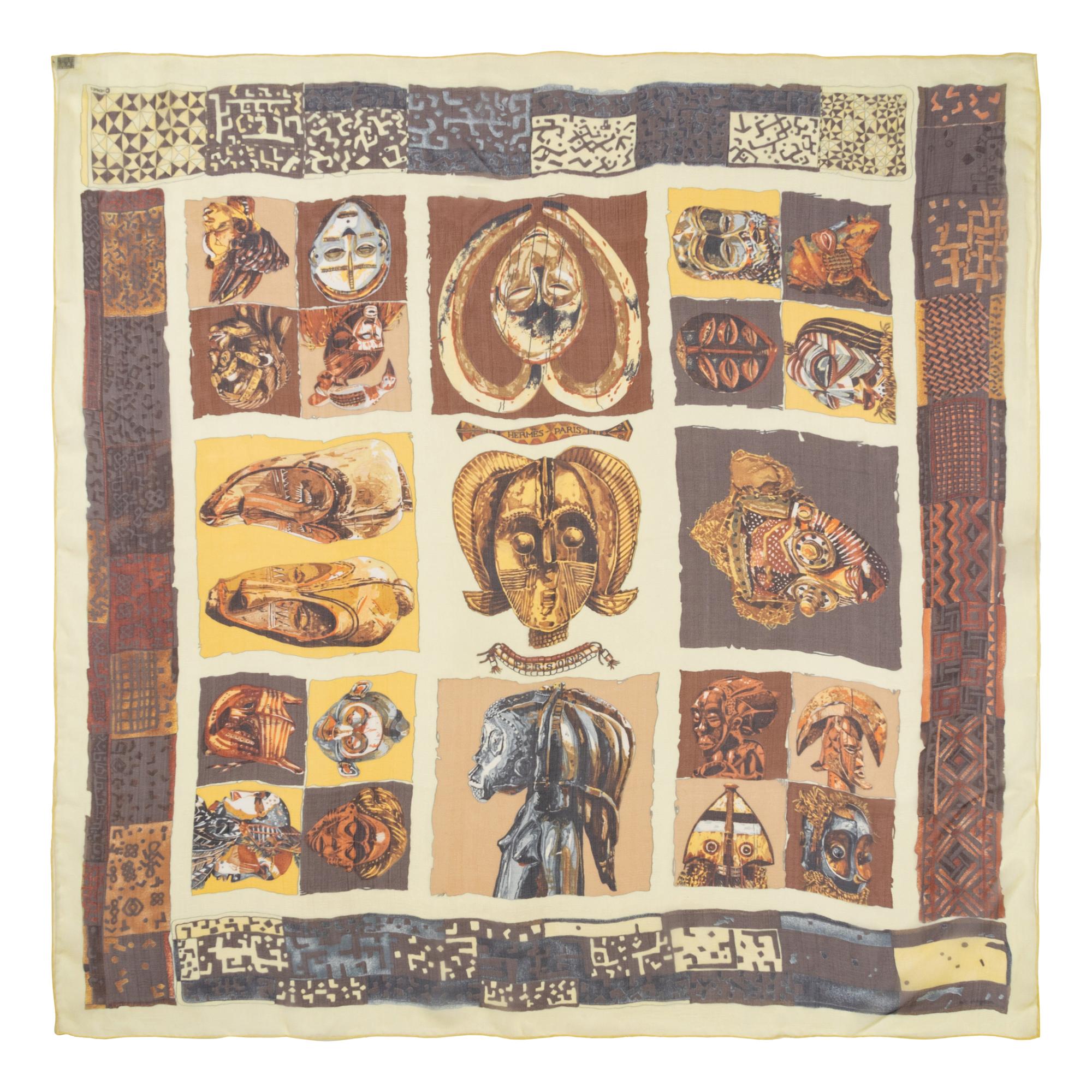 Three Hermès 90cm Silk Chiffon Scarves