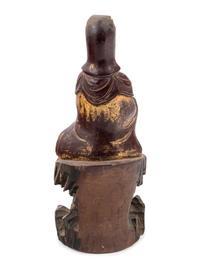 A Chinese Gilt Decorated Wood Guanyin