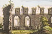 A Set of Eight English Architectural Engravings with Hand-Coloring