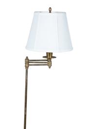 A Group of Three Brass Adjustable Floor Lamps — 20TH CENTURY
