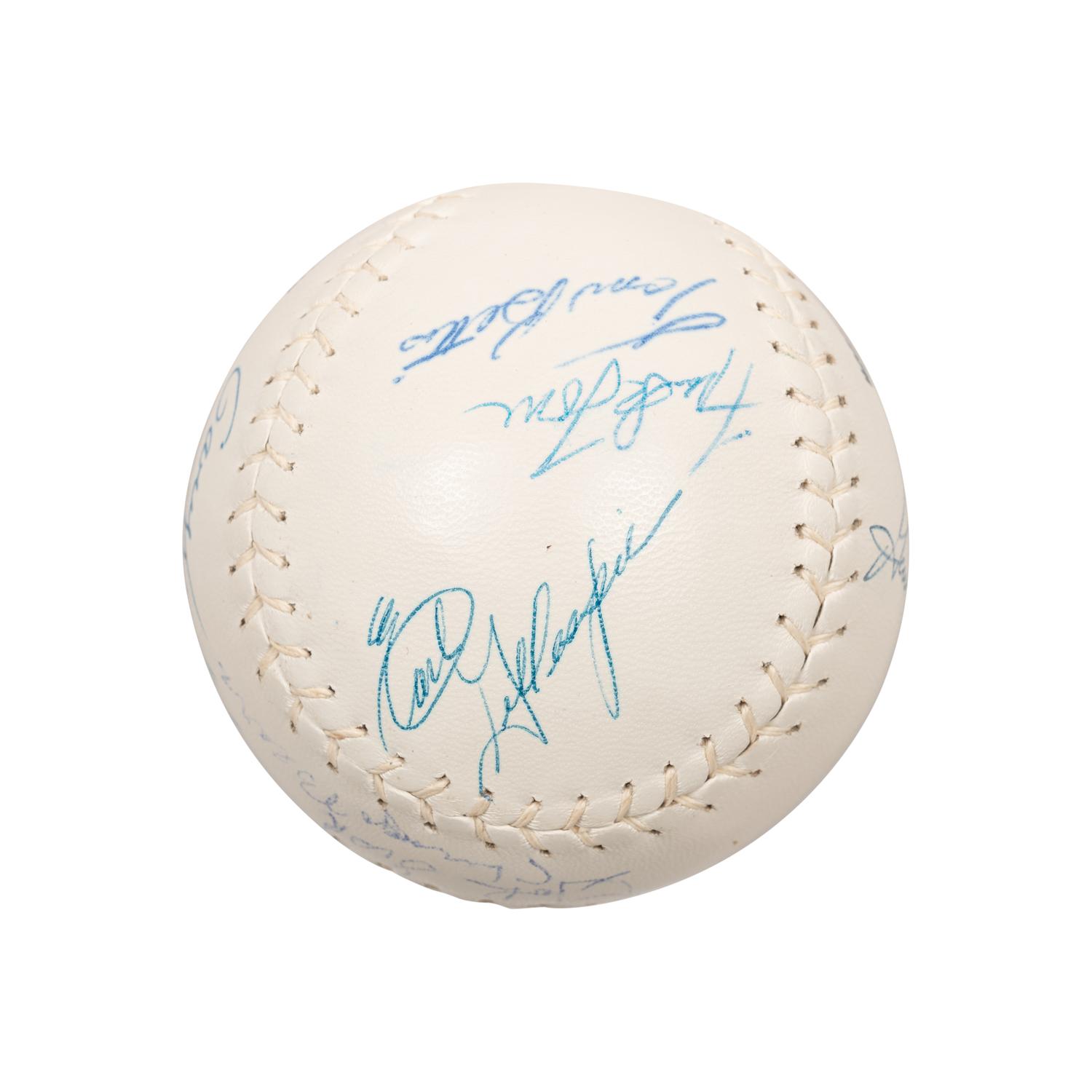 A Group of Signed Autograph Baseballs and One Signed Autograph Softball,