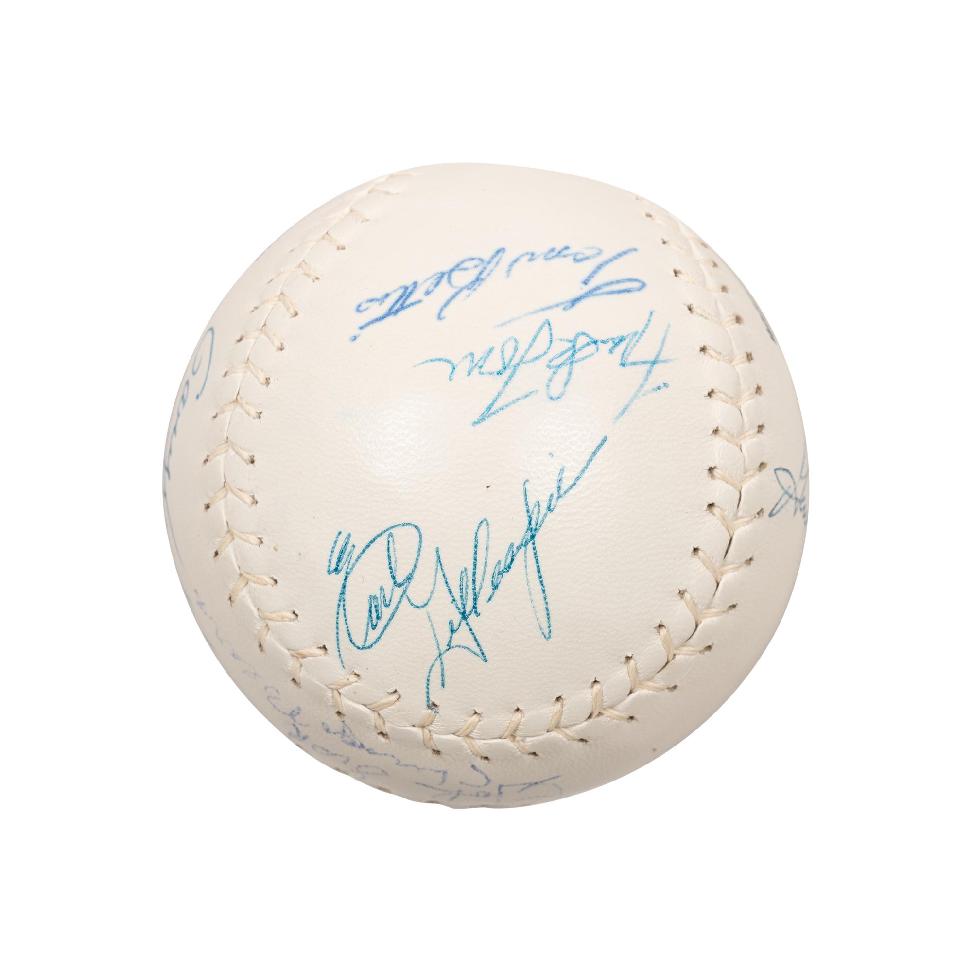 A Group of Signed Autograph Baseballs and One Signed Autograph Softball,