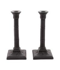 A Pair of Basalt Candlesticks