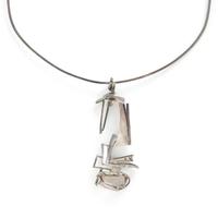 Helen Shirk, Silver and Rutilated Quartz Necklace