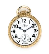 A Gold Filled Open Face 'Official RR Standard' Pocket Watch, Ball, Circa 1947, 64.20 dwts.