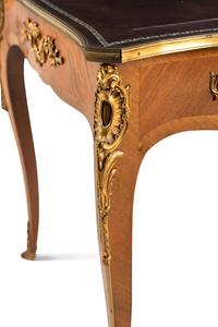 A Louis XV Style Gilt Bronze Mounted Bureau Plat