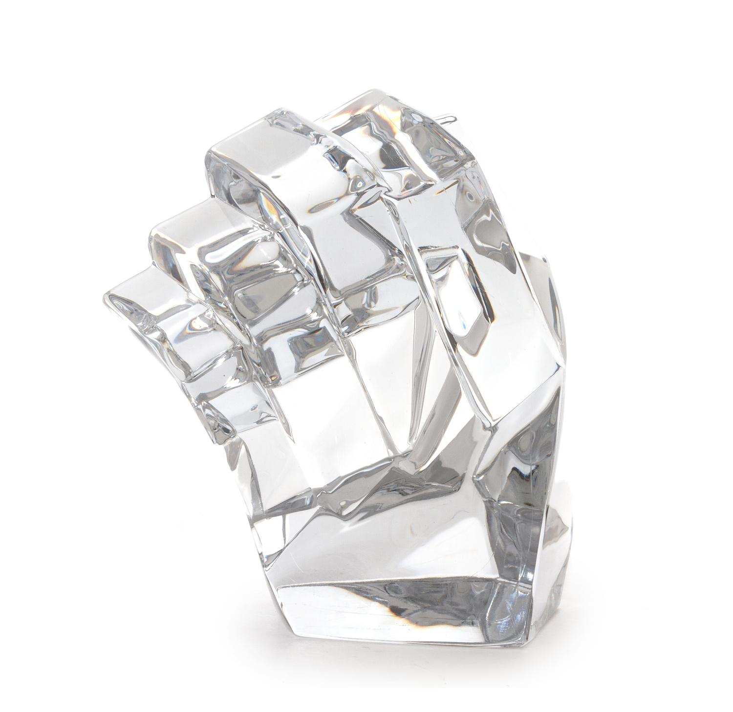 A Daum Glass Sculpture Height 9 inches. — DESIGNED BY TONY MORGAN