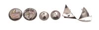 A Collection of Silver Earclips, 19.80 dwts.