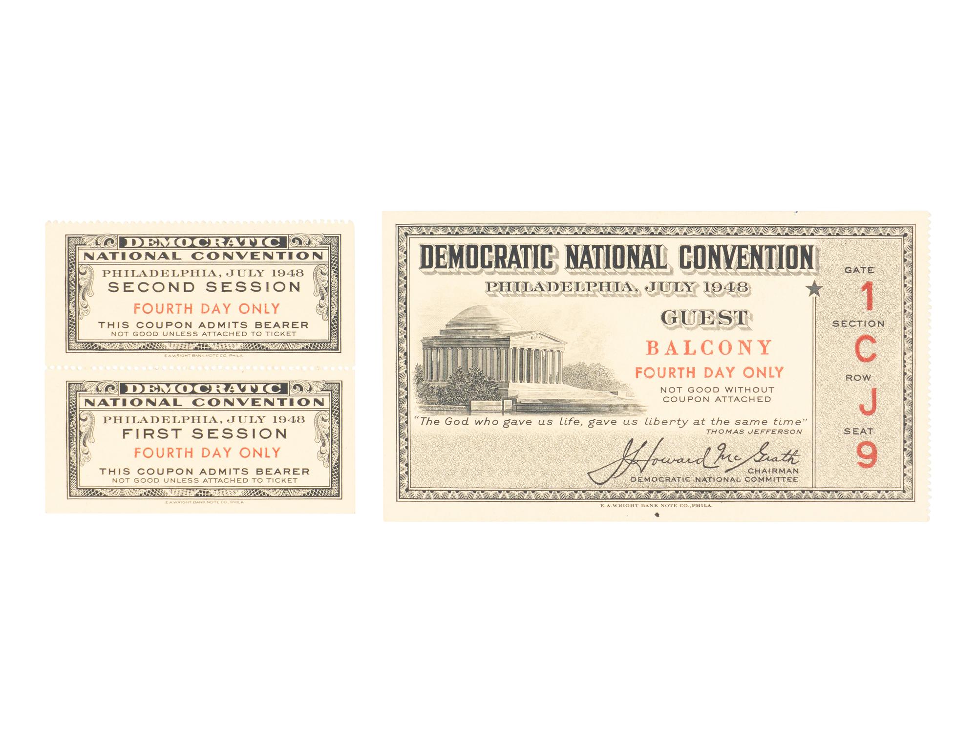 TRUMAN, Harry S. (1884-1972). An archive of materials relating to his presidency and legacy, comprising: