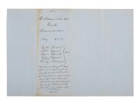 [ENSLAVEMENT & ABOLITION]. Manuscript deed of manumission listing five enslaved persons. Washington County, MD, May 1855.