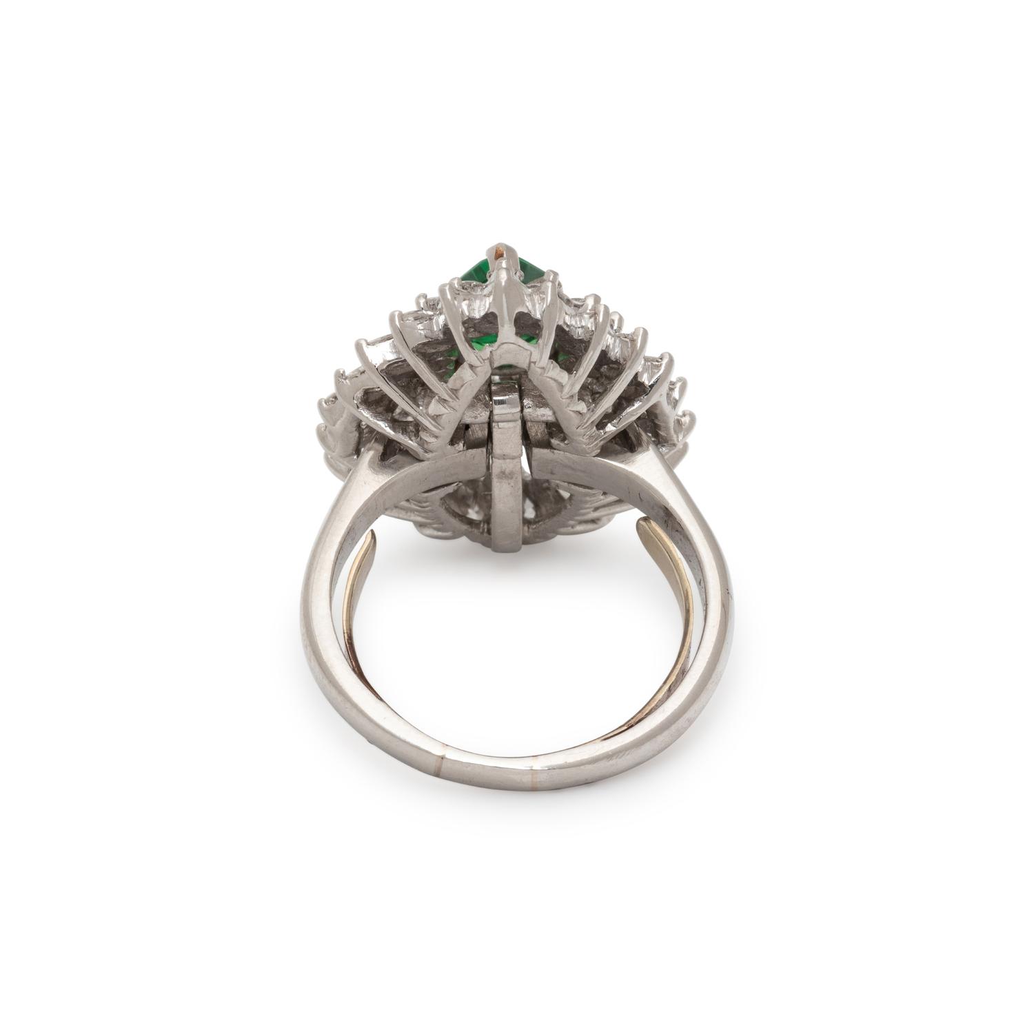 TSAVORITE GARNET AND DIAMOND CONVERTIBLE PENDANT RING