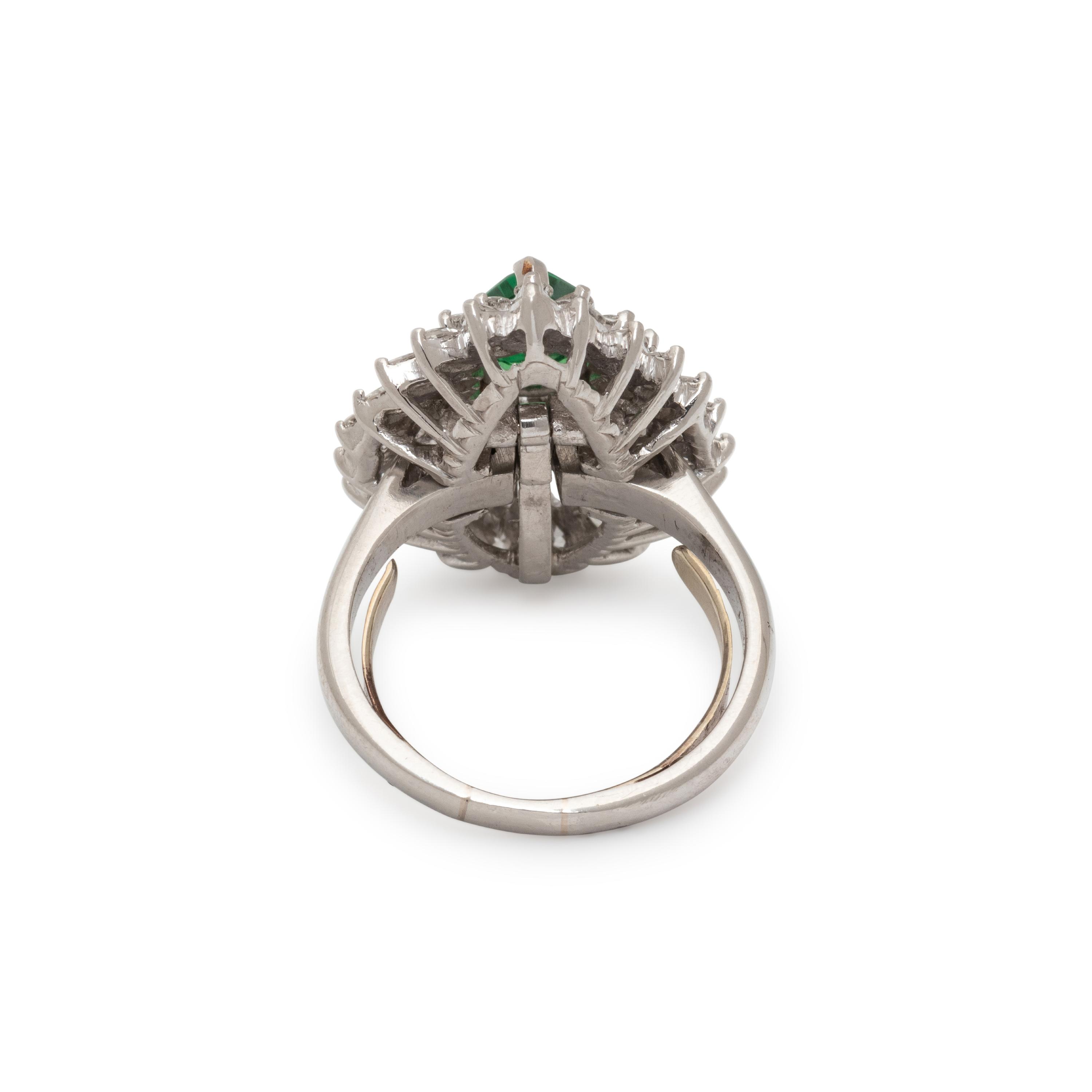 TSAVORITE GARNET AND DIAMOND CONVERTIBLE PENDANT RING