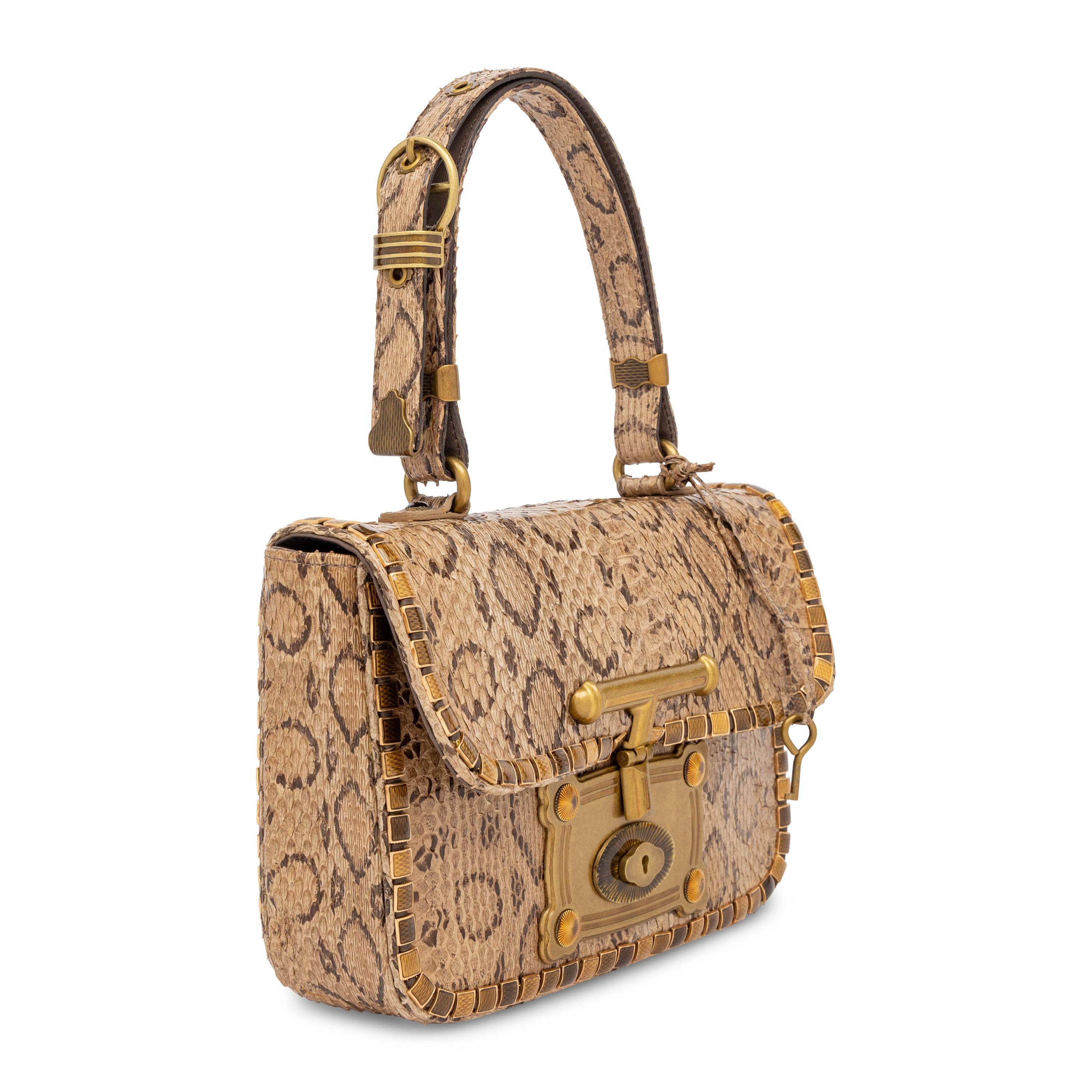 Bottega Veneta, Python Skin Handbag