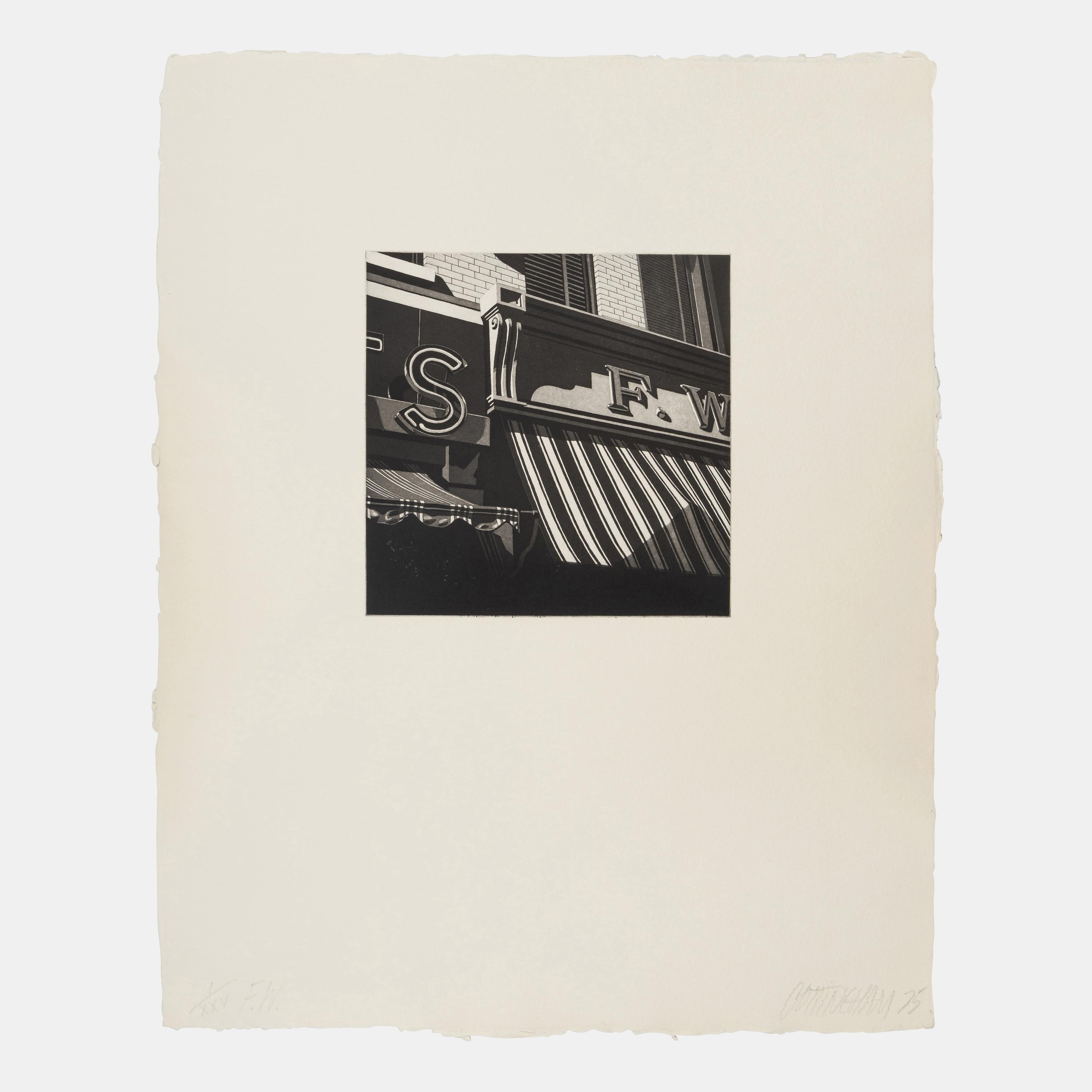 F.W. (from the Landfall Press Etching Portfolio ), 1975