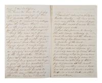 [CIVIL WAR]. 3 war-date letters, highlighted by ALS from Captain William H. Silsby, 10th Iowa Infantry, discussing the arming of formerly enslaved African Americans. Camp near Jacinto, MS, 17 August 1862.