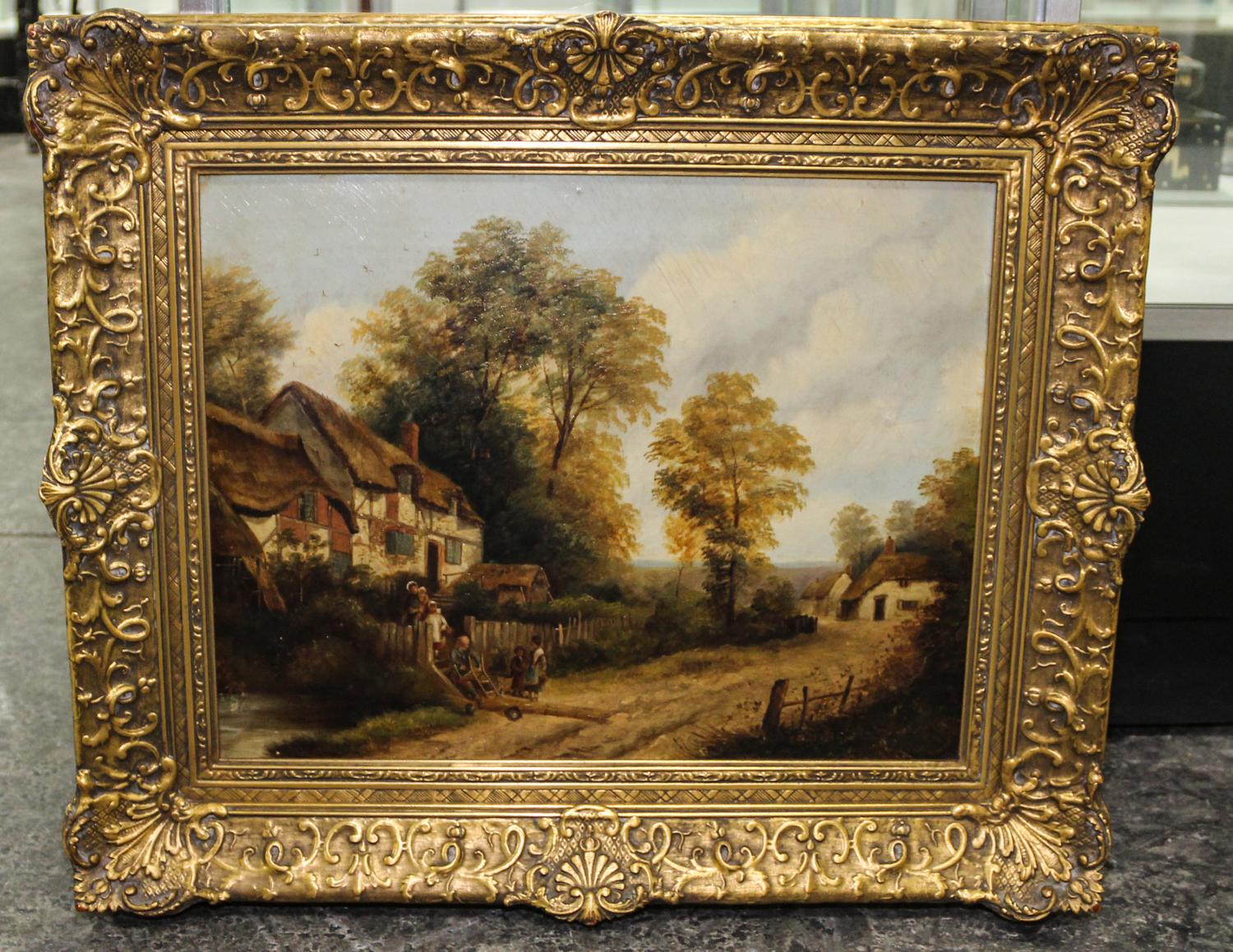Artist Unknown, (19th Century School), Cottage Scene with Figures