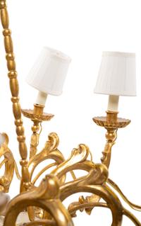 An Austrian Giltwood Twelve-Light Chandelier