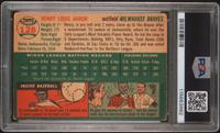A 1954 Topps Hank Aaron Rookie Baseball Card No. 128 (PSA 2 GOOD) from The Collection of David Eisenhower