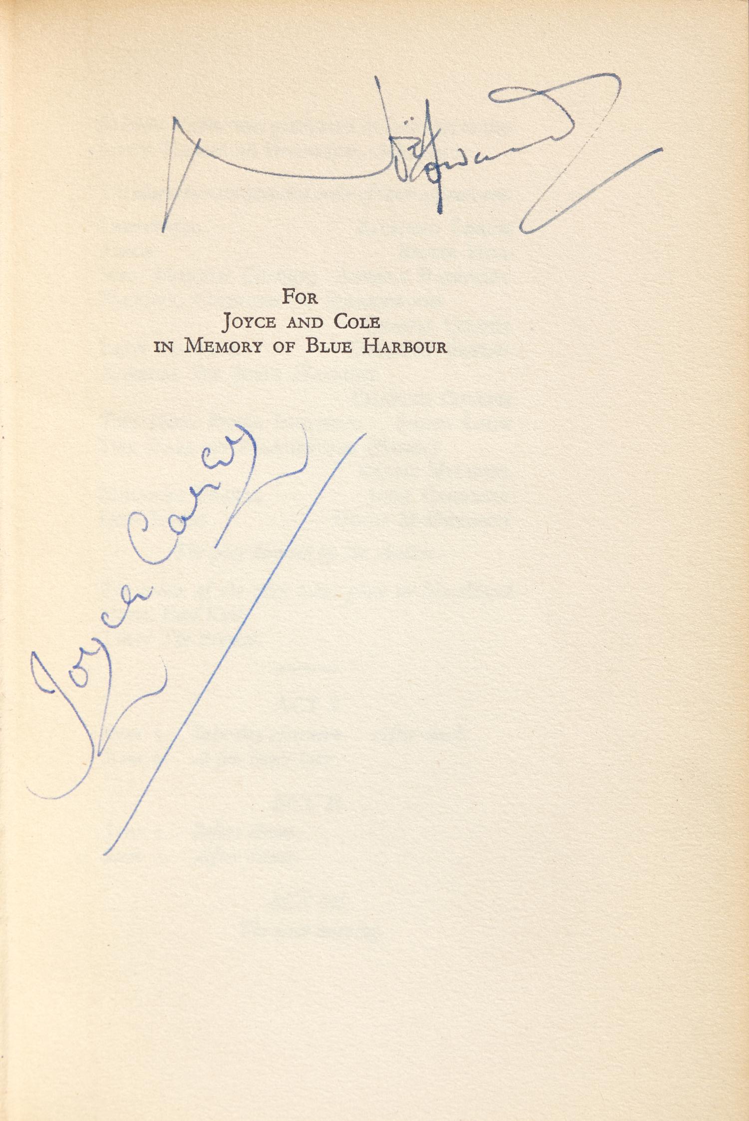 [COWARD, Noel (1899-1973)]. A group of 3 items from the collection of Coward's biographer, Cole Lesley, comprising: