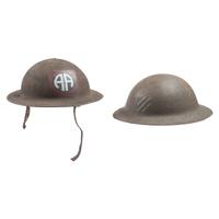 Group of Two M1917 Helmets Including 82nd Infantry Division and 3rd Infantry Division