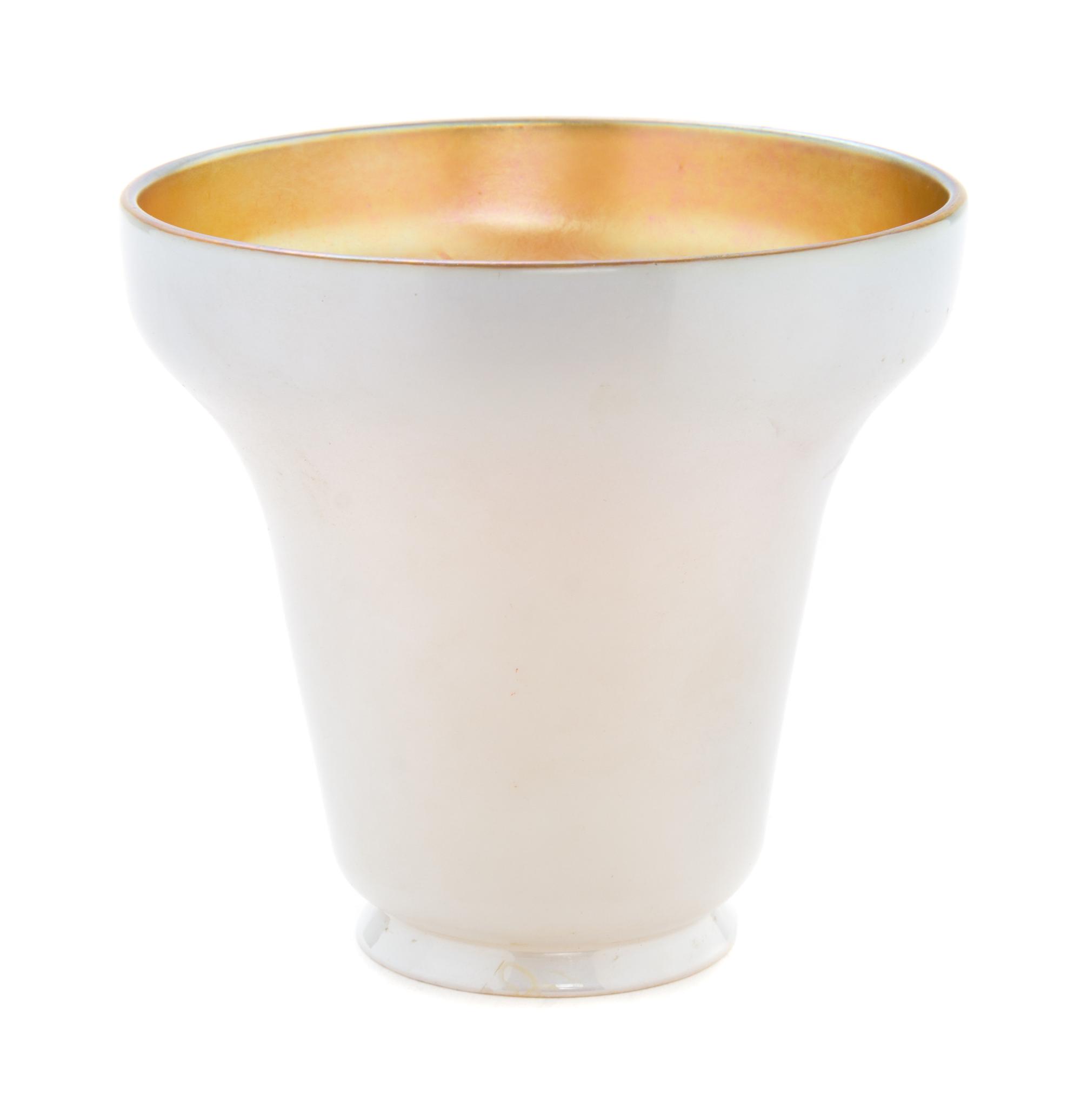 A Steuben Calcite Glass Shade Height 4 1/2 inches.